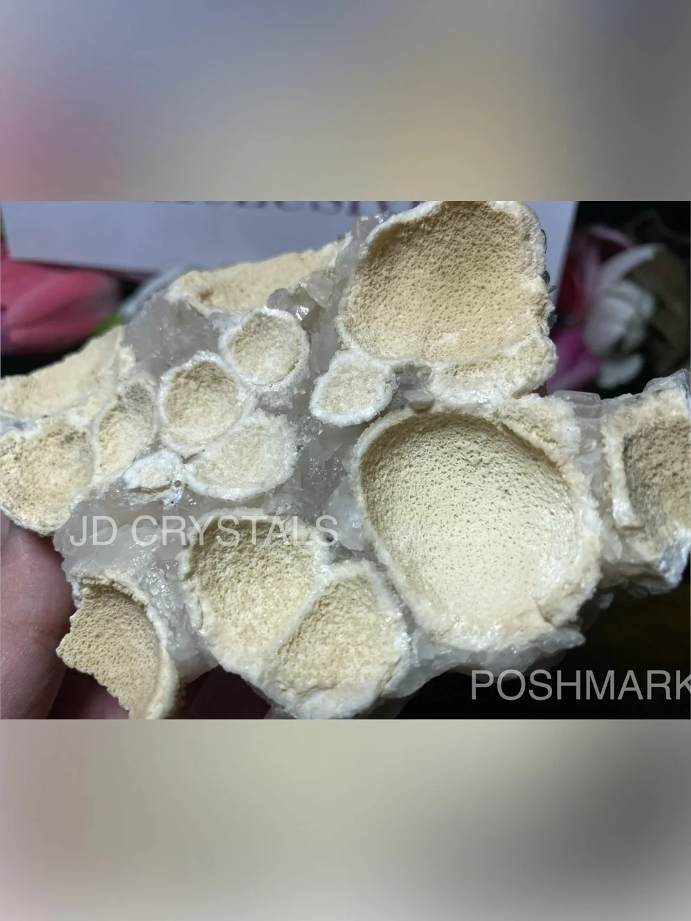 Pink Mangano Calcite Cluster